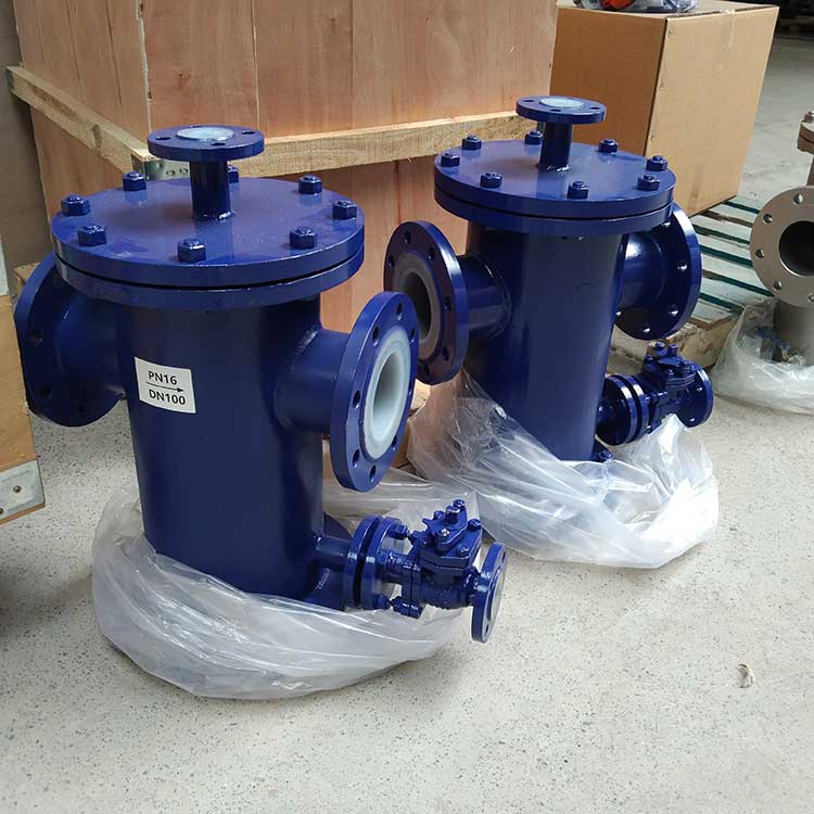 華豫生產(chǎn)供應(yīng)籃式過(guò)濾器-帶F46襯套 液體除雜質(zhì)