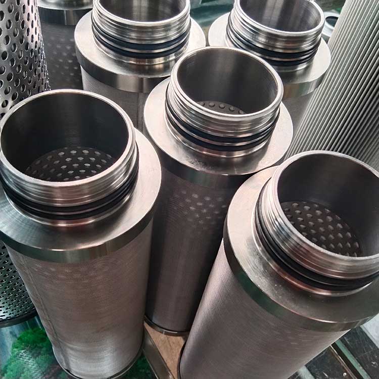 華豫生產(chǎn)供應(yīng)濾網(wǎng)式濾芯 上下機(jī)加工端蓋 丁腈膠圈